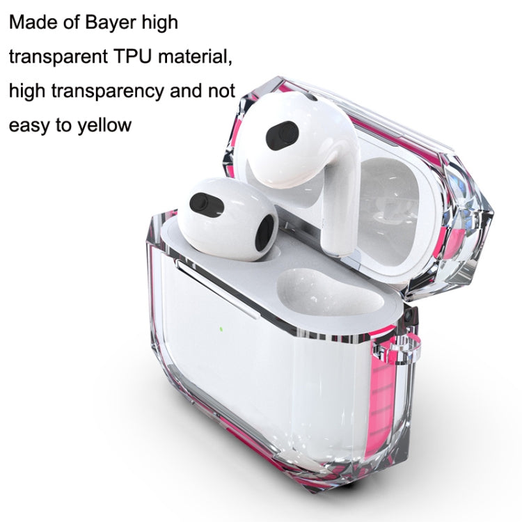 For AirPods 3 RJT-AP-03 Transparent Anti-fall Bluetooth Earphone Protective Sleeve(Black) - For AirPods 3 by PMC Jewellery | Online Shopping South Africa | PMC Jewellery | Buy Now Pay Later Mobicred