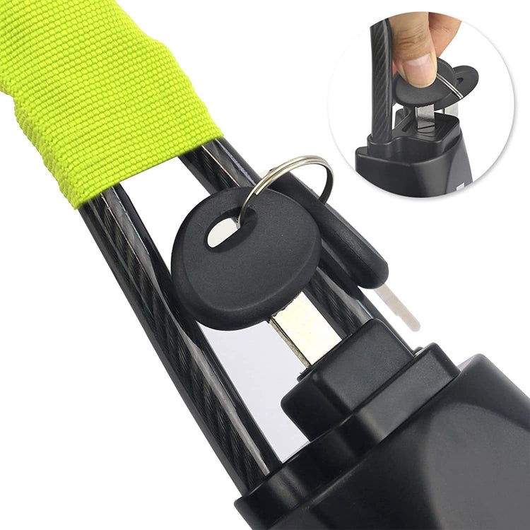 S308 Car Steering Wheel Wire Rope Lock Security Anti-theft Locks(Red) - Steering Wheel Locks by PMC TechLife | Online Shopping South Africa | PMC TechLife | Buy Now Pay Later Mobicred