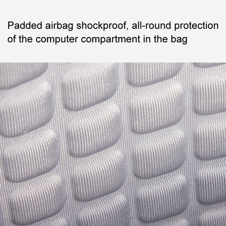 LUCKYBAT Laptop Bag Airbag Anti-drop Crossbody Handbag, Size: L 16 Inch(Black Lightning) - 15.6 - 17 inch by PMC Jewellery | Online Shopping South Africa | PMC Jewellery | Buy Now Pay Later Mobicred