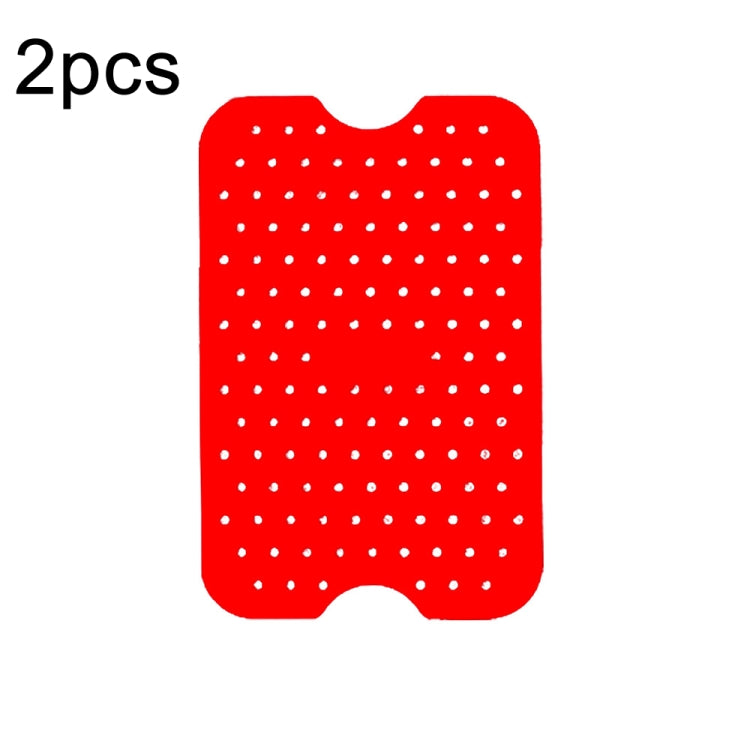 For NINJA DZ201 DZ401 Air Fryers 2pcs Silicone Pad Rectangular Liner(Red) - free shipping - PMc TechLife - Order now!
