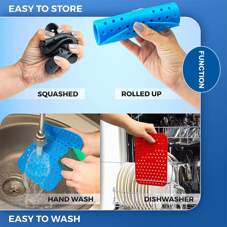 For NINJA DZ201 DZ401 Air Fryers 2pcs Silicone Pad Rectangular Liner(Grey) - Electric Deep Fryers by PMc TechLife | Online Shopping South Africa | PMc TechLife | Buy Now Pay Later Mobicred