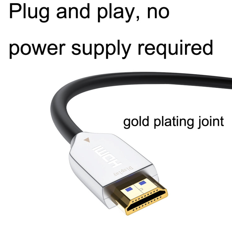 2.0 Version HDMI Fiber Optical Line 4K Ultra High Clear Line Monitor Connecting Cable, Length: 10m(White) - Cable by PMC TechLife | Online Shopping South Africa | PMC TechLife