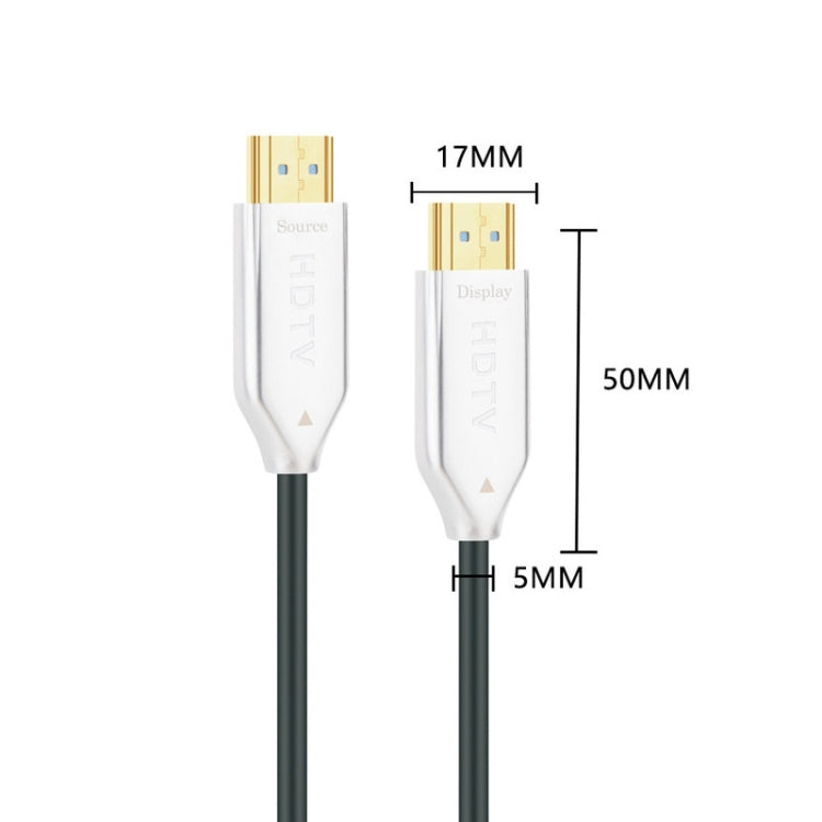 2.0 Version HDMI Fiber Optical Line 4K Ultra High Clear Line Monitor Connecting Cable, Length: 30m(White) - Cable by PMC TechLife | Online Shopping South Africa | PMC TechLife