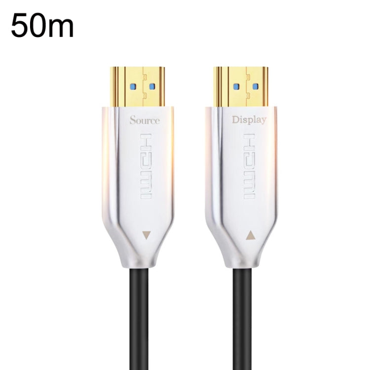 2.0 Version HDMI Fiber Optical Line 4K Ultra High Clear Line Monitor Connecting Cable, Length: 50m(White) - Cable by PMC TechLife | Online Shopping South Africa | PMC TechLife | Buy Now Pay Later Mobicred