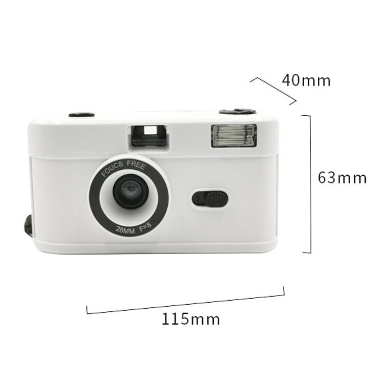 R2-FILM Retro Manual Reusable Film Camera for Children without Film(White+Blue) - Children Cameras by PMC TechLife | Online Shopping South Africa | PMC TechLife | Buy Now Pay Later Mobicred