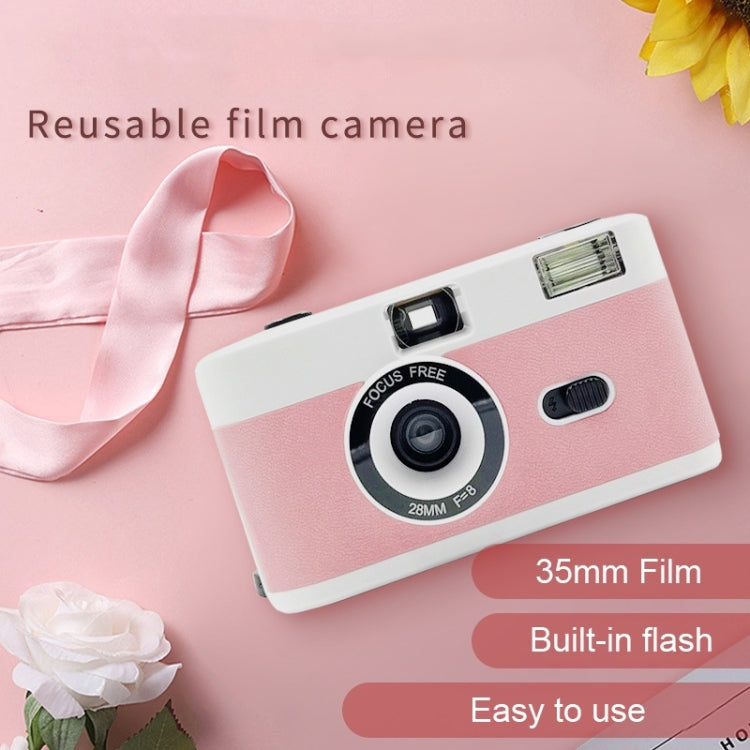 R2-FILM Retro Manual Reusable Film Camera for Children without Film(White+Blue) - Children Cameras by PMC TechLife | Online Shopping South Africa | PMC TechLife | Buy Now Pay Later Mobicred