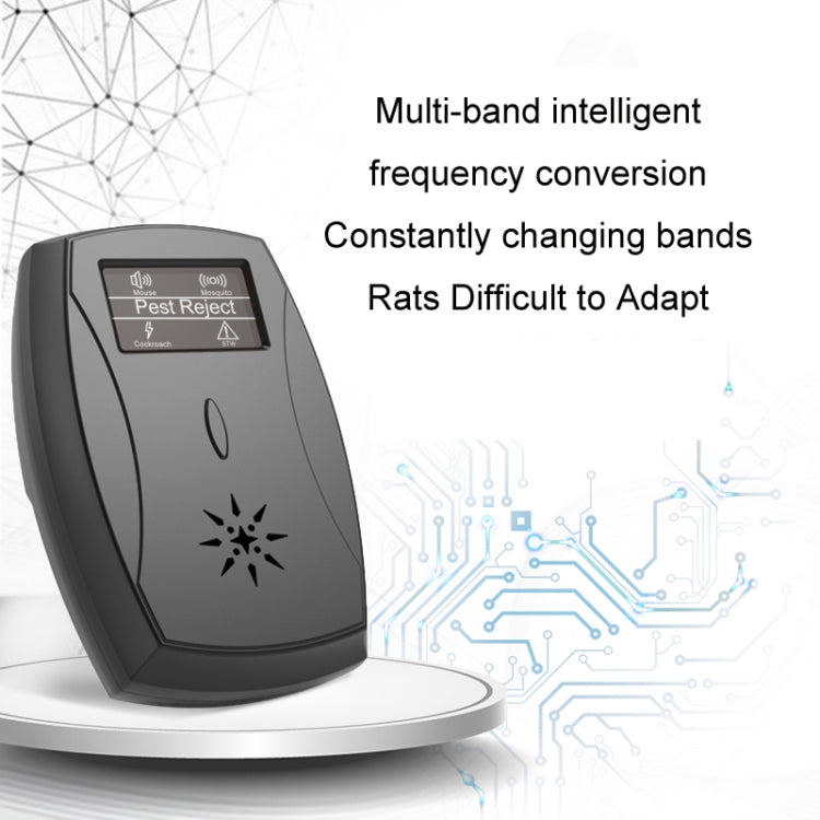 Household Mute Low Power Ultrasonic Insect Repeller, Specification: UK Plug(Black) - free shipping - PMC TechLife - Order now!
