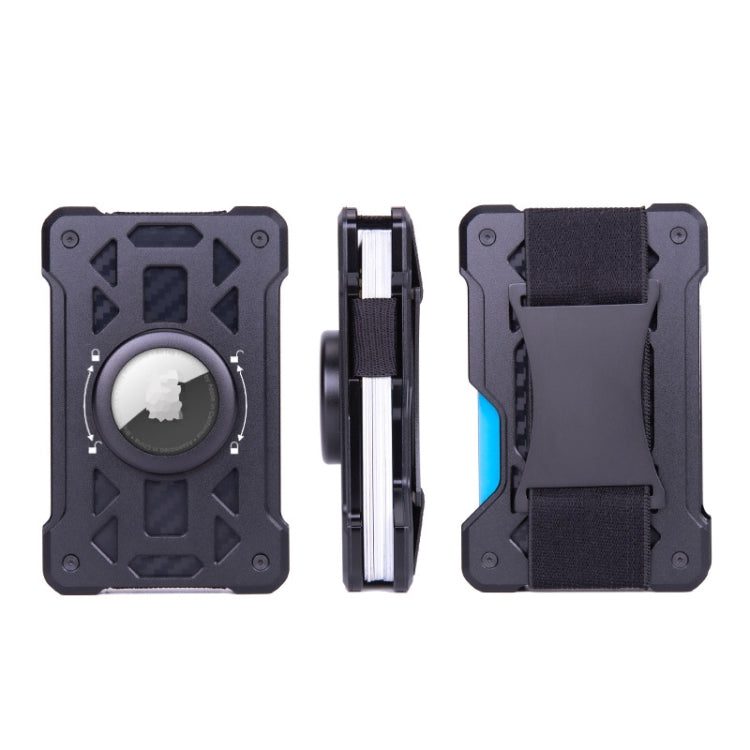 For AirTag Tracker Card Holder Metal Anti-Theft RFID Wallet(B Model Black) - free shipping - PMC TechLife - Order now!