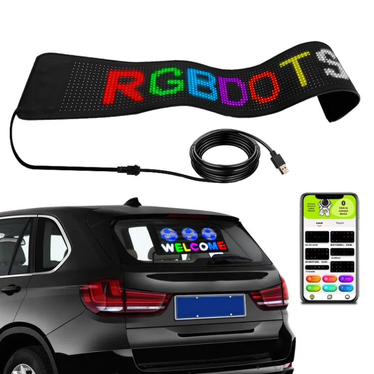 S3264RGB 390x187mm Car LED Flexible Display Cell Phone APP Control Bluetooth Connection - Car Monitor by PMC TechLife | Online Shopping South Africa | PMC TechLife | Buy Now Pay Later Mobicred