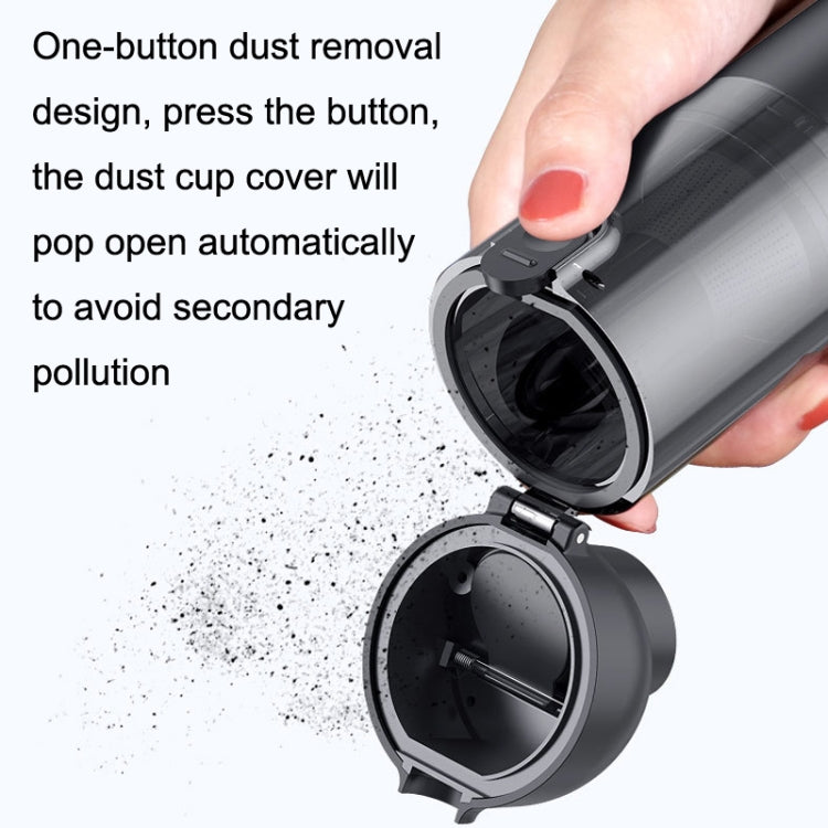 P03 16000Pa Strong Suction High Power Portable Handheld Wireless Car Vacuum Cleaner(Silver White) - Vacuum Cleaner by PMC TechLife | Online Shopping South Africa | PMC TechLife | Buy Now Pay Later Mobicred
