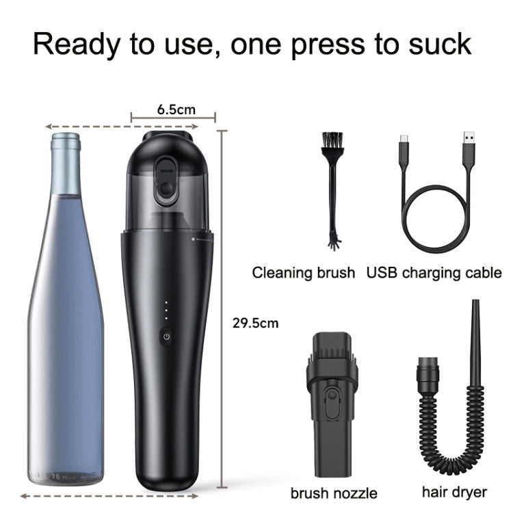 P06 12V High Power Portable Wireless Vehicles / Household Vacuum Cleaner(Silver White) - Vacuum Cleaner by PMC TechLife | Online Shopping South Africa | PMC TechLife | Buy Now Pay Later Mobicred