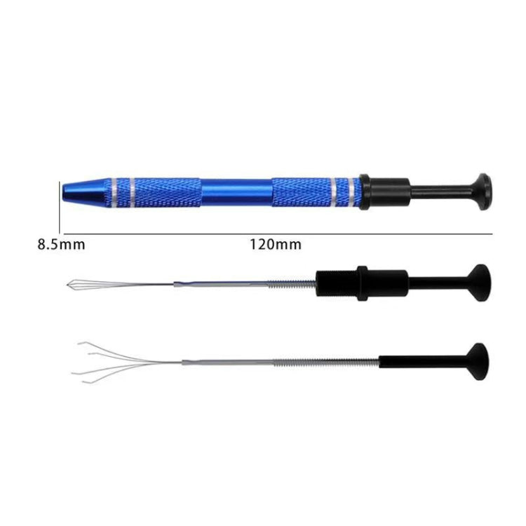 2pcs IC Chip Picker Electronic Component Parts Picker Capacitor IC Grabber Clips(Blue) - Auxiliary Clamp Clip by PMC TechLife | Online Shopping South Africa | PMC TechLife | Buy Now Pay Later Mobicred