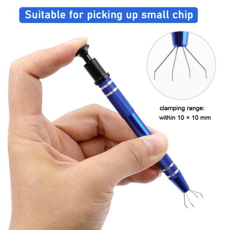 2pcs IC Chip Picker Electronic Component Parts Picker Capacitor IC Grabber Clips(Black) - Auxiliary Clamp Clip by PMC TechLife | Online Shopping South Africa | PMC TechLife | Buy Now Pay Later Mobicred