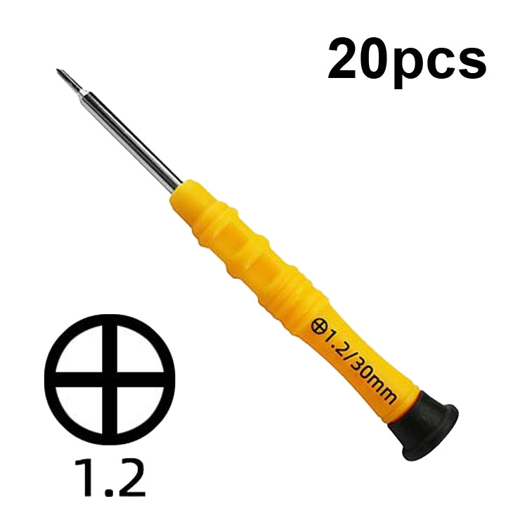 20pcs Mini Screwdriver Anti-Slip Mobile Phone Disassembly Maintenance Tools, Series: 1.2 Phillips - Screwdriver by PMC TechLife | Online Shopping South Africa | PMC TechLife