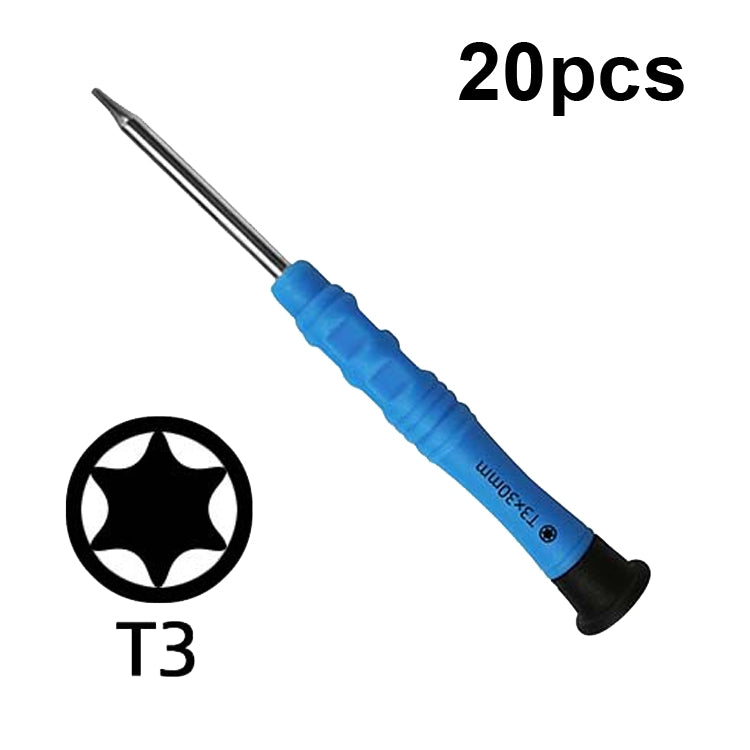 20pcs Mini Screwdriver Anti-Slip Mobile Phone Disassembly Maintenance Tools, Series: T3 - Screwdriver by PMC TechLife | Online Shopping South Africa | PMC TechLife