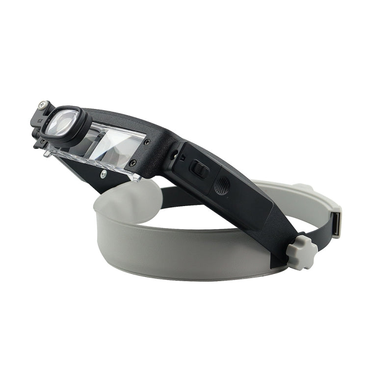 81007-P LED Light Head-Mounted Electronic Repair Tool Magnifying Glass - Glasses Style by PMC TechLife | Online Shopping South Africa | PMC TechLife