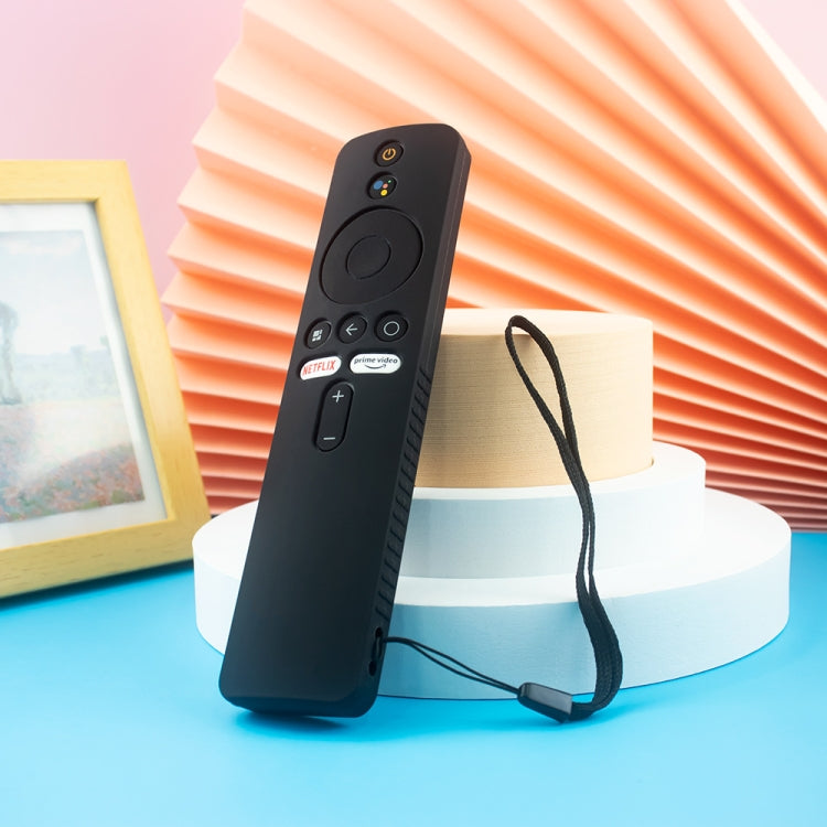 For Xiaomi 4K TV Stick Y48 Remote Control Anti-Drop Silicone Protective Cover(Black) - Remote Control Covers by PMC TechLife | Online Shopping South Africa | PMC TechLife