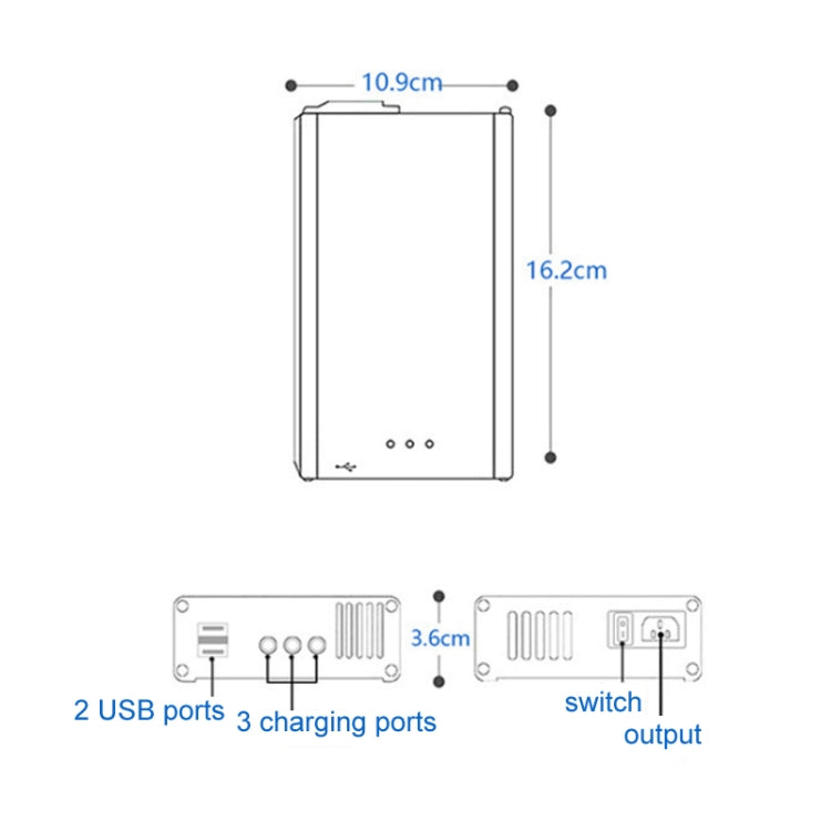 for DJI Mavic 3 YX 1 to 5 Charger With Switch(US Plug) - free shipping - PMC TechLife - Order now!