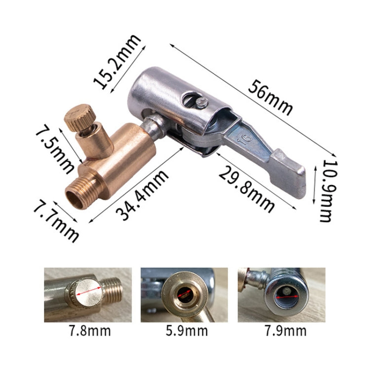 2pcs Vehicle Inflatable Pump Tube Joint Tire Mouth Gas Mouth Tube Fast Connector Inflatable Pump Can Be Relieved - Inflatable Pump by PMC TechLife | Online Shopping South Africa | PMC TechLife