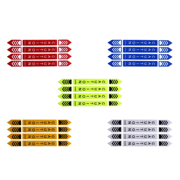 5sets Car Opening Door Anti-Collision Safety Warning Reflector(Diamond Red) - Warning Sticker by PMC TechLife | Online Shopping South Africa | PMC TechLife | Buy Now Pay Later Mobicred