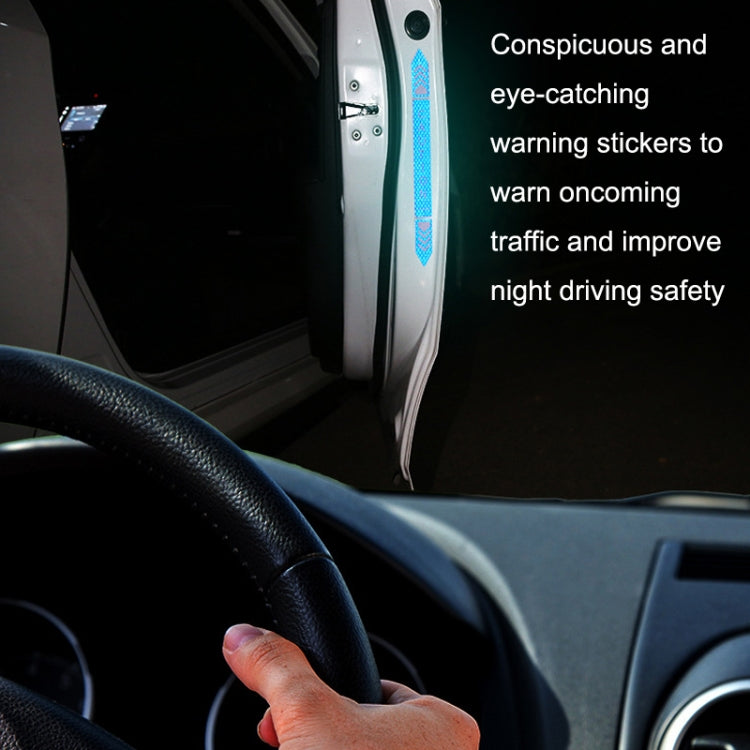 5sets Car Opening Door Anti-Collision Safety Warning Reflector(Diamond Red) - Warning Sticker by PMC TechLife | Online Shopping South Africa | PMC TechLife | Buy Now Pay Later Mobicred