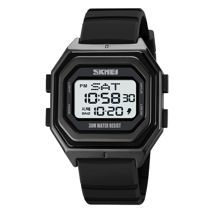 SKMEI 1875 Men Outdoor Electronic Watch Timing Multi-Functional Watch, Style: Silicone Band White Machine - free shipping - PMC TechLife - Order now!