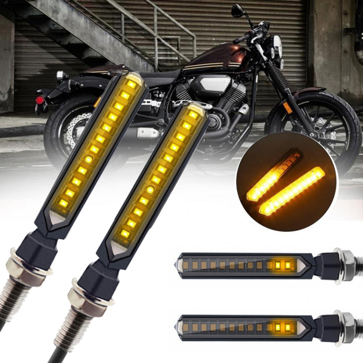 MK-229 4pcs Motorcycle 12LED Flowing Water Turning Light(Yellow) - Turn Signal by PMC TechLife | Online Shopping South Africa | PMC TechLife | Buy Now Pay Later Mobicred