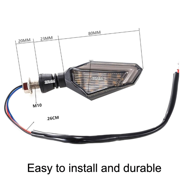 MK-236 4pcs 22LED Motorcycle V Line Two Color Turning Light Signal Angle Light(Yellow White) - Turn Signal by PMC Jewellery | Online Shopping South Africa | PMC Jewellery | Buy Now Pay Later Mobicred