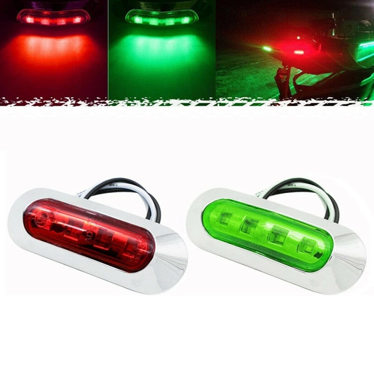 1pair MK-234 12V Yacht Ships 4LED Navigation Lights Red And Green Signal Light(Red+Green) - free shipping - PMC TechLife - Order now!