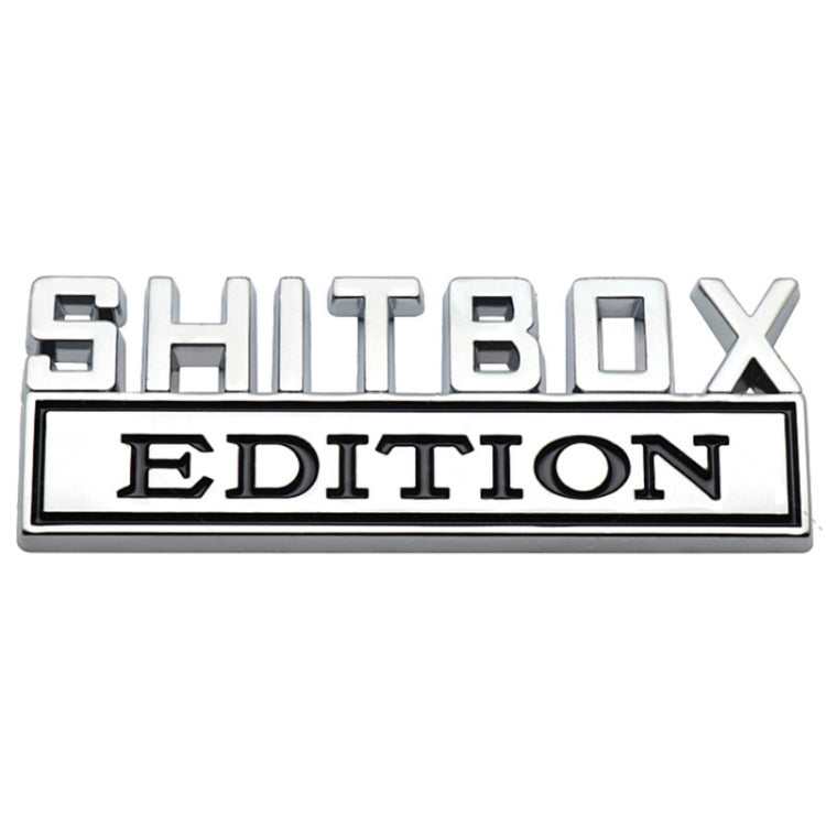 5pcs Car Body Rear Modification Badge Plate Label(Silver Black) - Decorative Sticker by PMC Jewellery | Online Shopping South Africa | PMC Jewellery | Buy Now Pay Later Mobicred