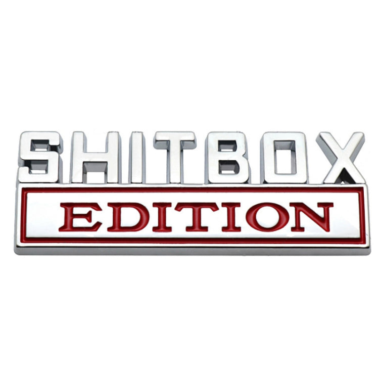 5pcs Car Body Rear Modification Badge Plate Label(Silver Red) - Decorative Sticker by PMC Jewellery | Online Shopping South Africa | PMC Jewellery | Buy Now Pay Later Mobicred