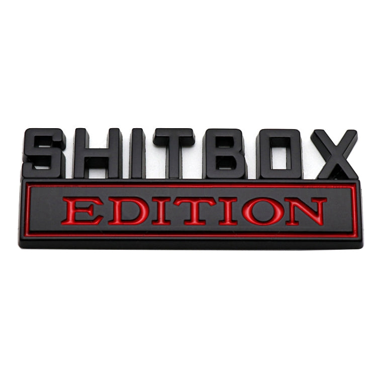 5pcs Car Body Rear Modification Badge Plate Label(Black Red) - Decorative Sticker by PMC Jewellery | Online Shopping South Africa | PMC Jewellery | Buy Now Pay Later Mobicred