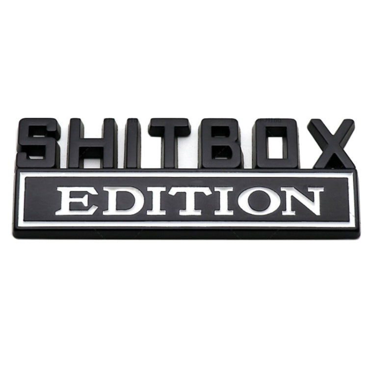 5pcs Car Body Rear Modification Badge Plate Label(Black White) - free shipping - PMC Jewellery - Order now!