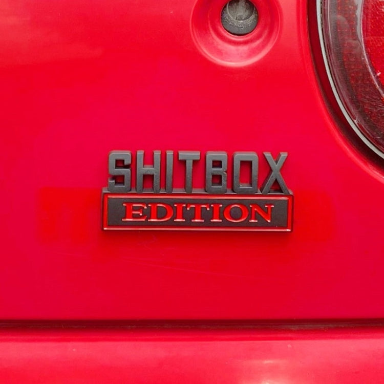 5pcs Car Body Rear Modification Badge Plate Label(Black Red) - Decorative Sticker by PMC Jewellery | Online Shopping South Africa | PMC Jewellery | Buy Now Pay Later Mobicred