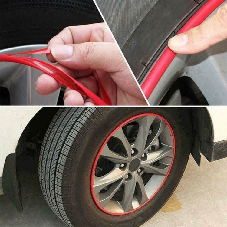 8m/roll Car Wheel General Sticker Modified Protection Sticker Anti-collision Strip(Red) - Decorative Strip by PMC TechLife | Online Shopping South Africa | PMC TechLife | Buy Now Pay Later Mobicred