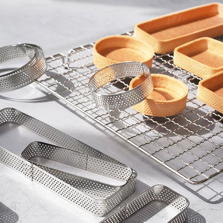 BN1006 Stainless Steel Mousse Circle Thickened Perforated Cake Mold DIY Baking Tools, Specification: Round 2.7 inches - Food Molds by PMC TechLife | Online Shopping South Africa | PMC TechLife