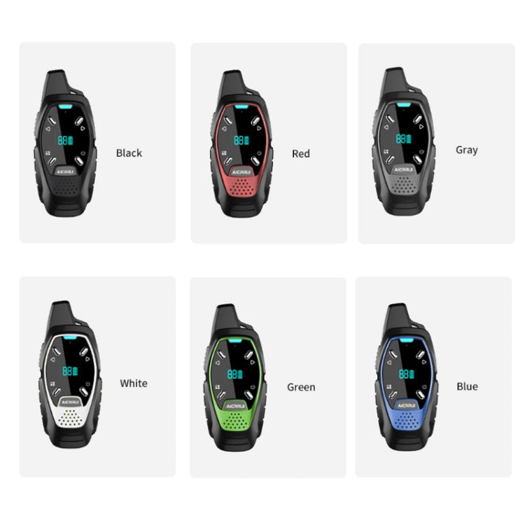 LED Display USB Charging Wireless Handheld Small Mini Walkie Talkie(White) - Handheld Walkie Talkie by PMC TechLife | Online Shopping South Africa | PMC TechLife | Buy Now Pay Later Mobicred