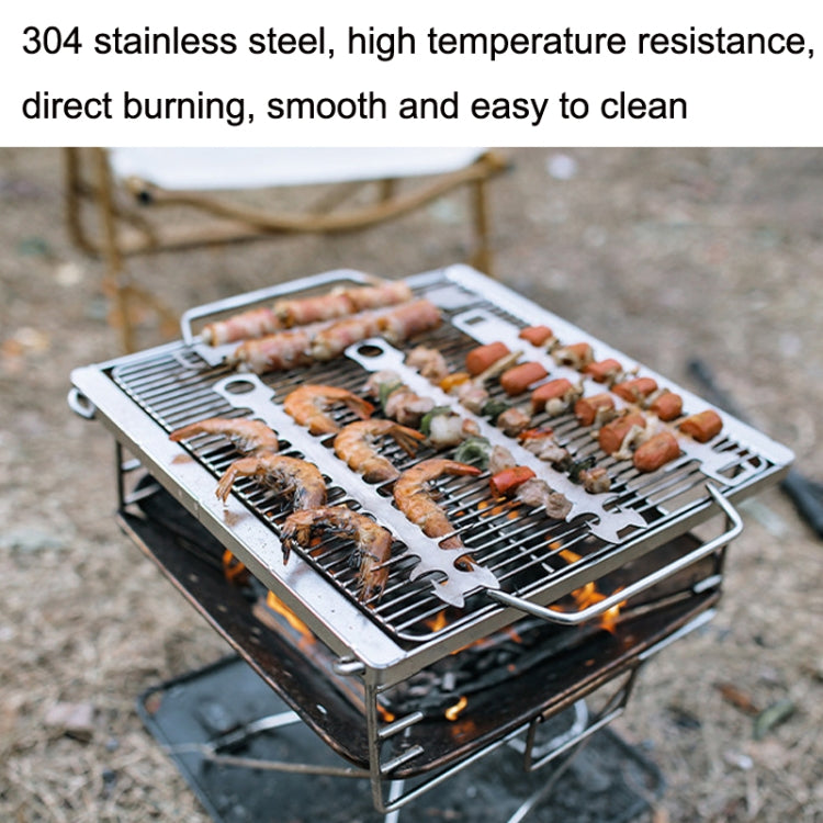 Outdoor Fish Bone Barbecue Steak 304 Stainless Steel Barbecue Stick(Cat Face Style) - Cookwares & Tablewares by PMC TechLife | Online Shopping South Africa | PMC TechLife | Buy Now Pay Later Mobicred