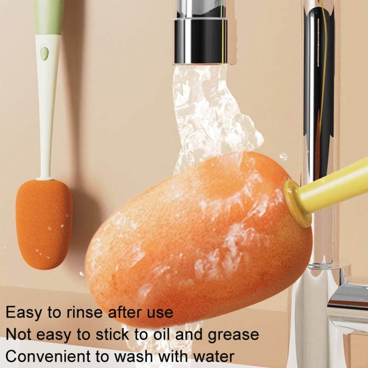 Long Handle Household Multifunctional Cup Washing Brush Carrot Shape 3 In 1 Cleaning Brush(Green) - Cleaning Tools by PMc TechLife | Online Shopping South Africa | PMc TechLife | Buy Now Pay Later Mobicred
