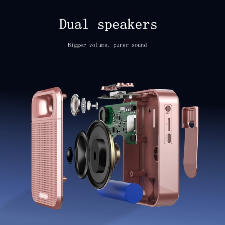 Rolton  K700 Bluetooth Dual-speaker Audio Speaker Megaphone Voice Amplifier(White) - Microphone by Rolton | Online Shopping South Africa | PMC TechLife | Buy Now Pay Later Mobicred