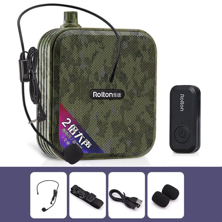Rolton K600  7.4V Bluetooth Wireless Audio Speaker Megaphone Voice Amplifier With Transmitter(Green) - Microphone by PMC TechLife | Online Shopping South Africa | PMC TechLife | Buy Now Pay Later Mobicred