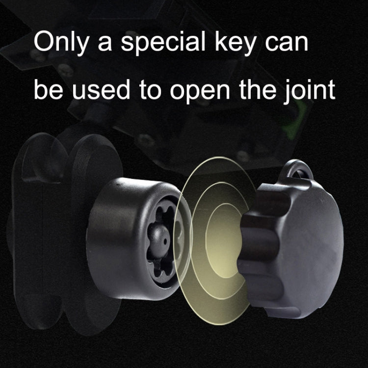 M6 Copper Nut Ant-theft Knob Motorcycle Mobile Phone Navigation Bracket Ant-theft Accessories(Black) - Holder by PMC TechLife | Online Shopping South Africa | PMC TechLife | Buy Now Pay Later Mobicred