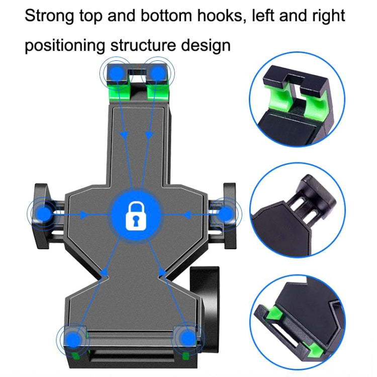 A04 Metal Motorcycle Mobile Phone Navigation Bracket Bicycle Frame Multifunctional Car Fixed Clamp(M10 Ball Header Installation Model) - Holder by PMC TechLife | Online Shopping South Africa | PMC TechLife | Buy Now Pay Later Mobicred