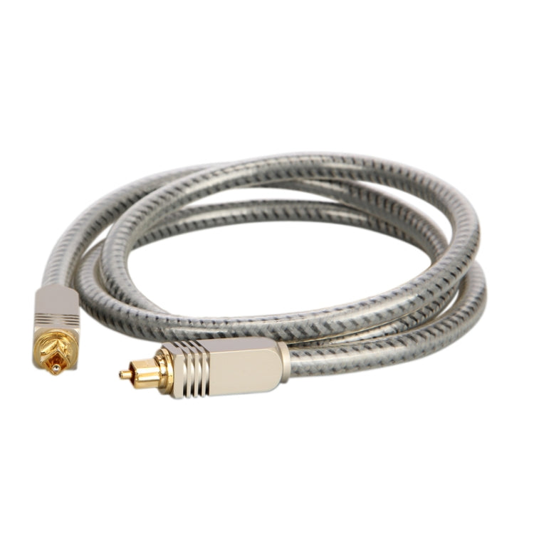 EMK YL/B Audio Digital Optical Fiber Cable Square To Square Audio Connection Cable, Length: 15m(Transparent Gray) - free shipping - PMC Jewellery - Order now!