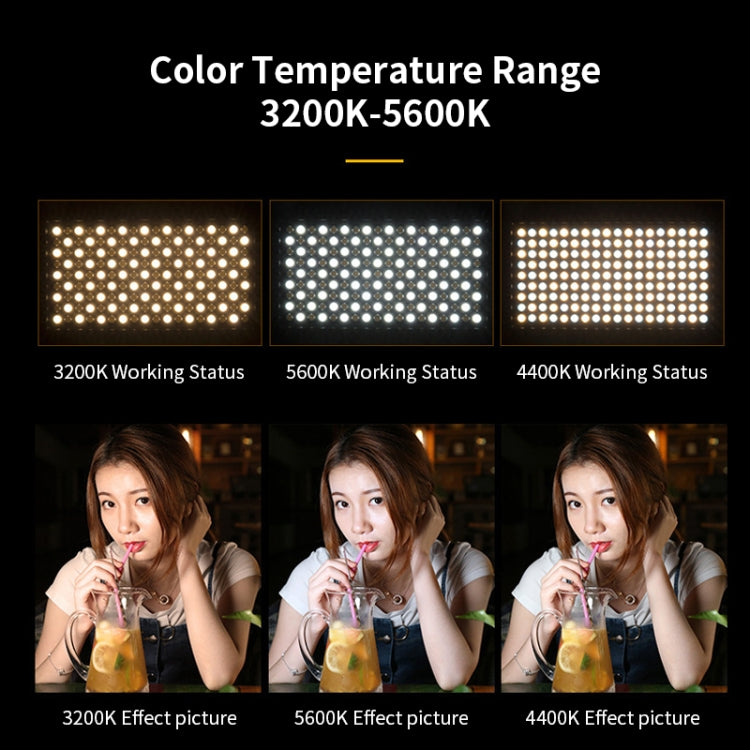 E600 RGB Color 40W 3200K-5600K LED Flat Panel Lights Live Broadcast Fill Light,EU Plug -  by PMC TechLife | Online Shopping South Africa | PMC TechLife | Buy Now Pay Later Mobicred