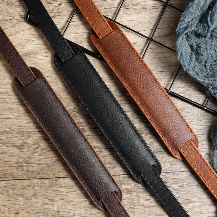 Outdoor Photography Cowhide Leather Camera Shoulder Hanging Neck Winding Strap, Spec: Top-layer (Black) - Camera Strap by PMC TechLife | Online Shopping South Africa | PMC TechLife | Buy Now Pay Later Mobicred