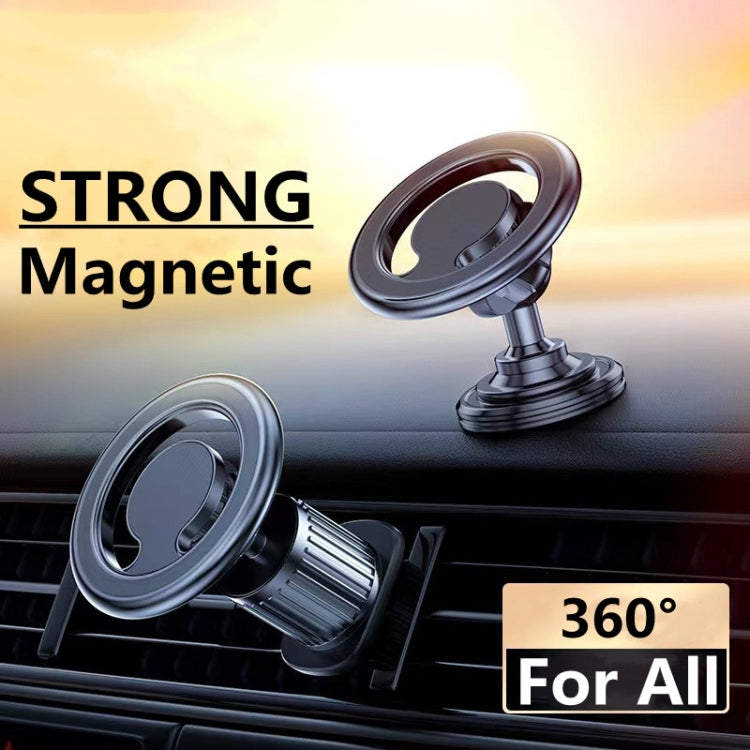 D19 Car Magnetic Mobile Phone Holder Rotatable Metal Navigation Bracket, Spec: Air Outlet (Black) - Universal Car Holders by PMC TechLife | Online Shopping South Africa | PMC TechLife | Buy Now Pay Later Mobicred