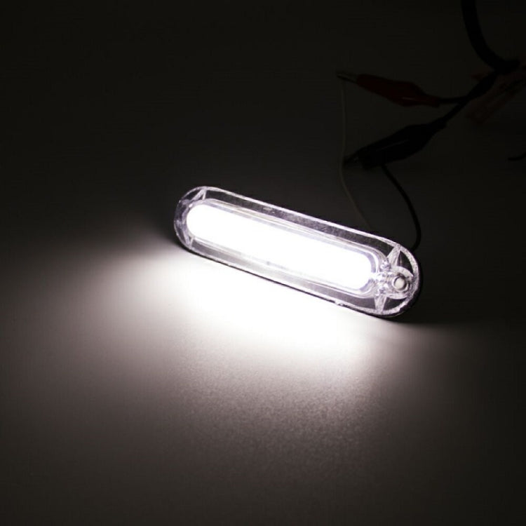 4pcs MK-162 6LED Light Guide Side Light 10-30V Trailer Side Tail Light(White) - Warning Lights by PMC TechLife | Online Shopping South Africa | PMC TechLife | Buy Now Pay Later Mobicred
