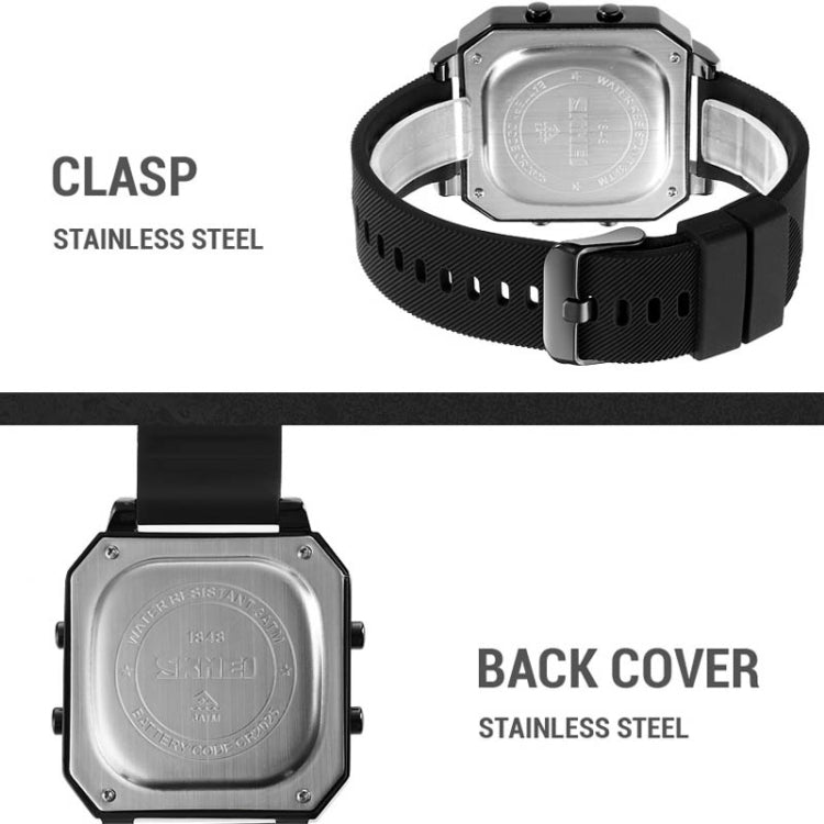 SKMEI 1848 Fashion Multifunctional Student Sports Waterproof Men Watch(Yellow) - free shipping - PMC TechLife - Order now!