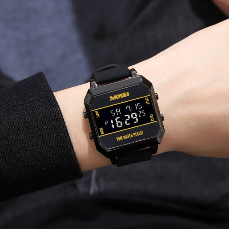 SKMEI 1848 Fashion Multifunctional Student Sports Waterproof Men Watch(Yellow) - free shipping - PMC TechLife - Order now!